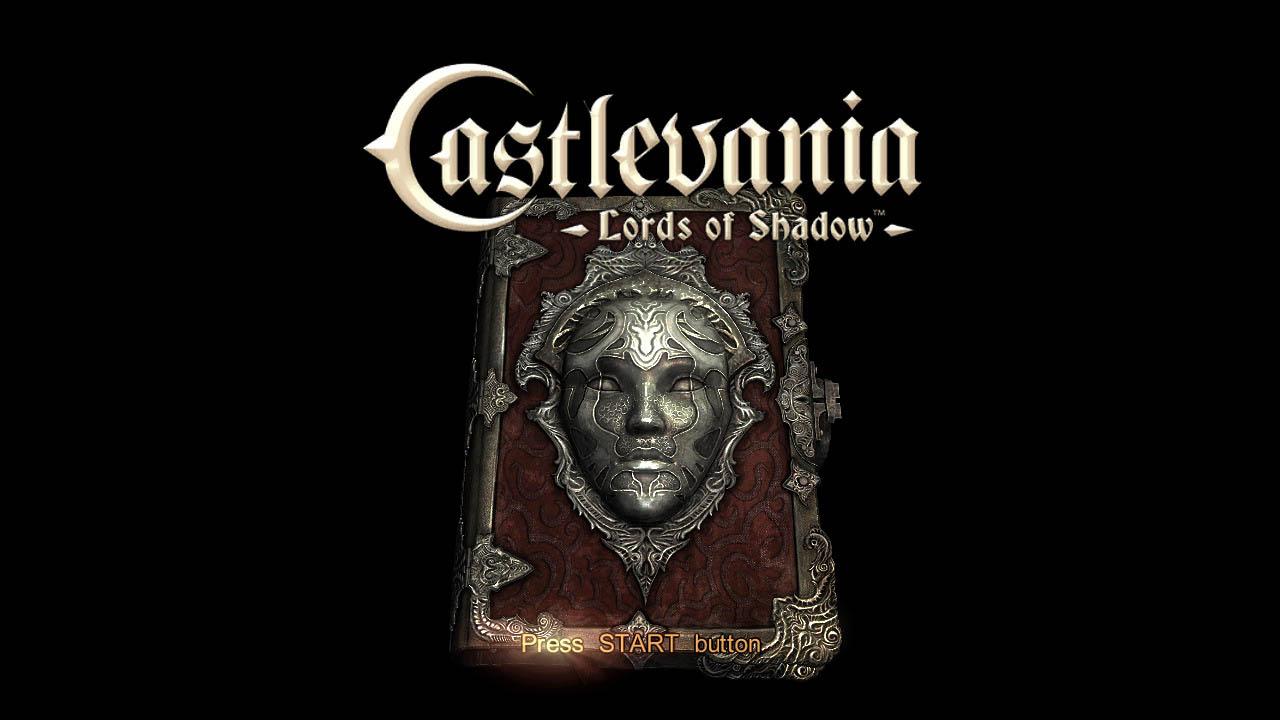 Castlevania: Lords of Shadow title screen for Xbox 360